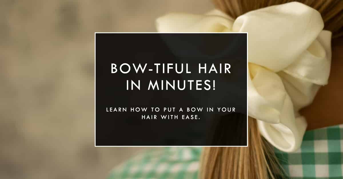 How to Put a Cheerleading Bow in Your Hair