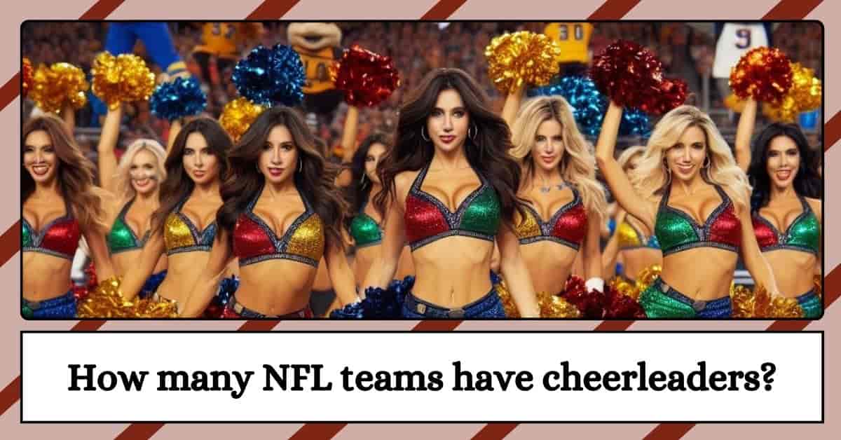 How many NFL teams have cheerleaders